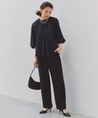 【アンフィーロ 自由区/UNFILO】の【ウエストゴム/セレモニー】ドライダブルクロス タックテーパードパンツ ネイビー|ID: prp329100004818172 ipo3291000000035703651