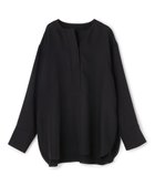 【アンフィーロ 自由区/UNFILO】の【セットアップ着用可】ドライダブルクロス スキッパーブラウス ブラック|ID: prp329100004818174 ipo3291000000035004479