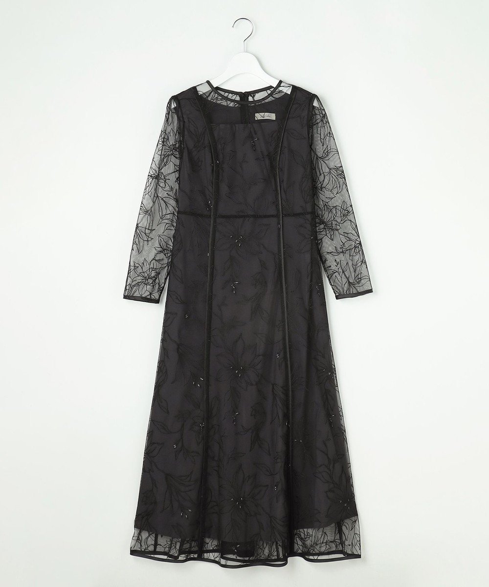 【エニィ スィス/any SiS】の【Lily Calin】グレースフラワー ドレス インテリア・キッズ・メンズ・レディースファッション・服の通販 founy(ファニー) 　ファッション　Fashion　レディースファッション　Fashion for Women　ワンピース　Dresses　フォーマル・パーティードレス・結婚式用ドレス　Elegant & Casual Dresses　アクセサリー　Fashion Accessories　エレガント 上品　Elegant　春　Spring　シンプル　Simple, Minimal　ジャケット　Jacket, Outerwear　ストレッチ　Stretch, Stretchy Fabric　ストール　Stole, Wrap　チュール　Tulip, Tulip Motif　トリミング　Trimming, Decorative Edge　ドレス　Dress, One-Piece　パール　Pearl, Pearl Accent　ビジュー　Bijou, Jewel-like Accent　フラワー　Flower, Floral　プレーン　Plain, Simple　S/S・春夏　SS, Spring/Summer, Warm Season　おすすめ　Recommended / Our Picks　夏　Summer　セレモニー　Ceremony　新作・新入荷　New Arrivals / New In　結婚式　Wedding　ブラック|ID: prp329100004818178 ipo3291000000035004490