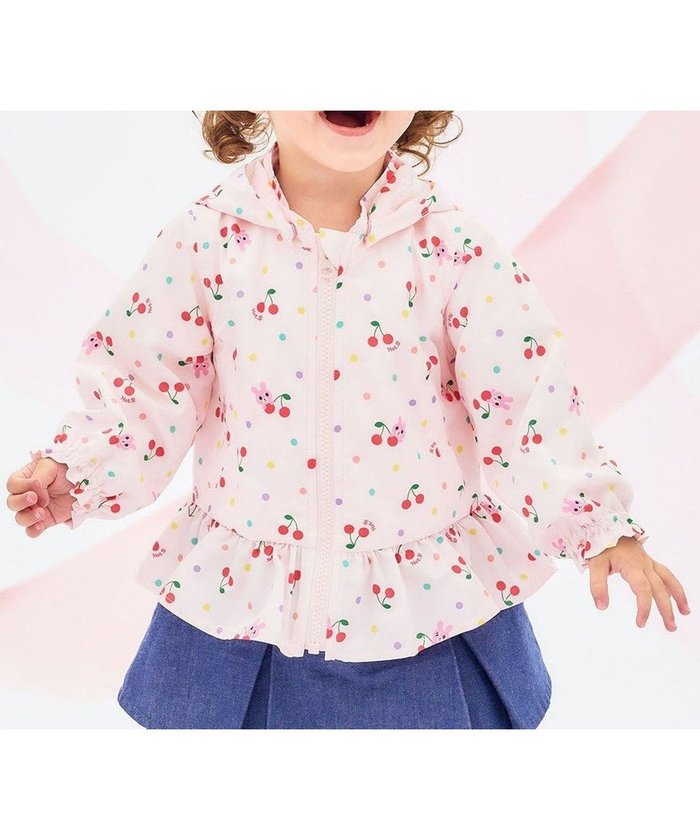 【ミキハウスホットビスケッツ/MIKI HOUSE HOT BISCUITS / KIDS】の【80-120cm】キャビット×さくらんぼ 総柄ウインドブレーカー インテリア・キッズ・メンズ・レディースファッション・服の通販 founy(ファニー) https://founy.com/ ファッション Fashion キッズファッション Fashion for Kids アウター Coat Outerwear /Kids ジャケット Jacket, Outerwear 人気 Popular, Best Seller フリル Frill, Ruffle ベビー Baby, Babywear ポケット Pocket, Pocket Detail メッシュ Mesh, Net Fabric ループ Loop, Loop Knit A/W・秋冬 Autumn/Winter S/S・春夏 SS, Spring/Summer, Warm Season おすすめ Recommended / Our Picks 夏 Summer ギフト プレゼント Gift / Present |ID: prp329100004818185 ipo3291000000035004510