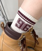 【ウィゴー/WEGO】のナンバリングラインリブソックス 人気、トレンドファッション・服の通販 founy(ファニー) ファッション Fashion レディースファッション Fashion for Women ソックス&靴下 Socks & Hosiery レッグウェア・ストッキング Legwear & Hosiery スニーカー Sneakers, Trainers スマホ Smartphone, Mobile Device ソックス Socks, Hosiery 厚底 Platform Shoes thumbnail ワイン|ID: prp329100004818192 ipo3291000000035004549