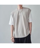 【ウィゴー/WEGO / MEN】の【2点セット/ベスト×Tシャツ】アンサンブルベスト(SS) 人気、トレンドファッション・服の通販 founy(ファニー) ファッション Fashion メンズファッション Fashion for Men トップス・カットソー Cut & Sew Tops ベスト・ジレ Vests & Gilets メンズシャツ Shirts アンサンブル Ensemble Set インナー Innerwear 春 Spring カットソー Cut and Sewn Top 今季 This Season, Current Season シンプル Simple, Minimal スマホ Smartphone, Mobile Device スラックス Slacks, Dress Pants フロント Front, Front Design ベスト Vest, Waistcoat 半袖 Short Sleeve, Half Sleeve ワンポイント One Point, Statement Accent S/S・春夏 SS, Spring/Summer, Warm Season おすすめ Recommended / Our Picks 夏 Summer thumbnail ライトベージュ|ID: prp329100004818207 ipo3291000000035004595