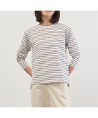 【ジェイ プレス/J.PRESS】のメタリックロゴ ロンT オフ×ダークネイビー系|ID: prp329100004818228 ipo3291000000035004886