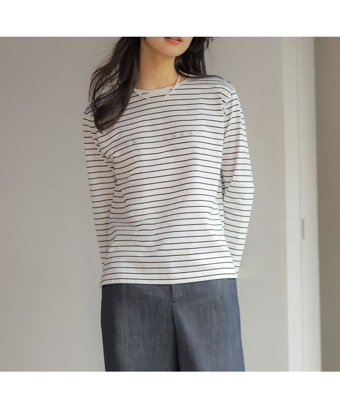 【ジェイ プレス/J.PRESS】のメタリックロゴ ロンT インテリア・キッズ・メンズ・レディースファッション・服の通販 founy(ファニー) https://founy.com/ ファッション Fashion レディースファッション Fashion for Women トップス・カットソー Cut & Sew Tops シャツ・ブラウス・オフィスカジュアル Elegant Blouses & Button-Ups ロングTシャツ・Tシャツ Longline T-Shirts & Tees カットソー・ベーシックTシャツ Cut-and-Sewn Tops / Stretch Tees & Basics インナー Innerwear カットソー Cut and Sewn Top シルケット Silket, Silky Cotton シンプル Simple, Minimal プリント Print, Printed Pattern ベーシック Basic, Essential エレガント 上品 Elegant 夏 Summer S/S・春夏 SS, Spring/Summer, Warm Season A/W・秋冬 Autumn/Winter |ID: prp329100004818228 ipo3291000000035202288