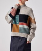 【ポール スミス/Paul Smith】のDice パッチワーク ニット 人気、トレンドファッション・服の通販 founy(ファニー) ファッション Fashion レディースファッション Fashion for Women トップス・カットソー Cut & Sew Tops ニット Knit Tops & Sweaters インナー Innerwear ジャケット Jacket, Outerwear セーター Sweater, Knitwear テクスチャー Texture, Textured Fabric パターン Pattern, Design Print パッチワーク Patchwork, Mixed Fabric ブロック Block, Solid Block Pattern A/W・秋冬 Autumn/Winter thumbnail ベージュ|ID: prp329100004818231 ipo3291000000035004911