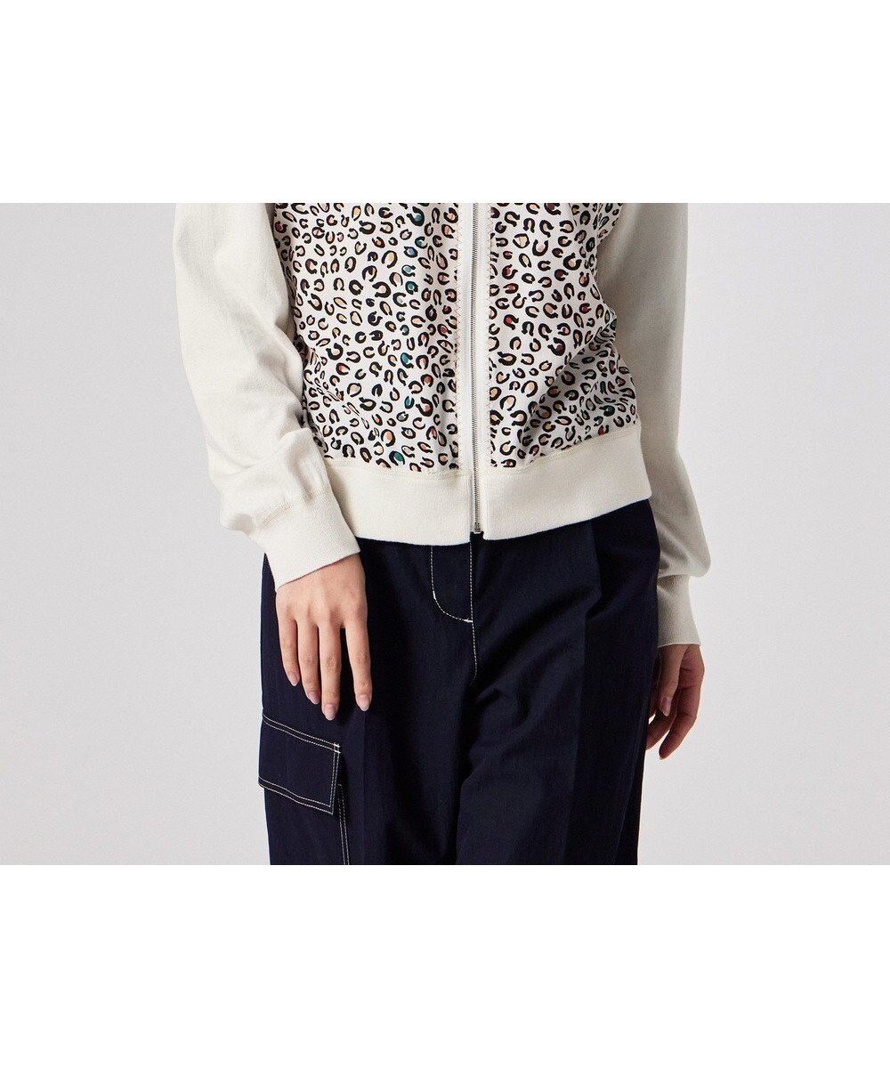 【ポール スミス/Paul Smith】のHorseshoe Leopardジップアップ ニット インテリア・キッズ・メンズ・レディースファッション・服の通販 founy(ファニー) 　ファッション　Fashion　レディースファッション　Fashion for Women　トップス・カットソー　Cut & Sew Tops　ニット　Knit Tops & Sweaters　カーディガン・羽織り　Layered Style Cardigans　おすすめ　Recommended / Our Picks　カーディガン　Cardigan, Knitwear　ジップアップ　Zip-Up, Full Zip　フロント　Front, Front Design　ブルゾン　Blouson, Bomber Jacket　プリント　Print, Printed Pattern　モチーフ　Motif, Design Theme　リラックス　Relax, Relaxed Fit　夏　Summer　S/S・春夏　SS, Spring/Summer, Warm Season　A/W・秋冬　Autumn/Winter　オフホワイト|ID: prp329100004818232 ipo3291000000035004914