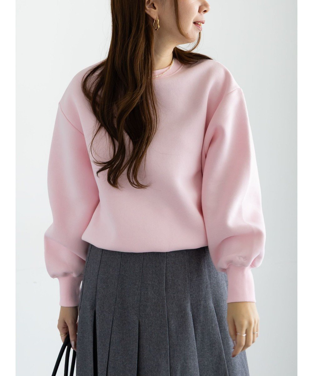 【テチチ/Te chichi】のワンポイント刺繍裏起毛プルオーバー インテリア・キッズ・メンズ・レディースファッション・服の通販 founy(ファニー) 　ファッション　Fashion　レディースファッション　Fashion for Women　トップス・カットソー　Cut & Sew Tops　シャツ・ブラウス・オフィスカジュアル　Elegant Blouses & Button-Ups　ロングTシャツ・Tシャツ　Longline T-Shirts & Tees　カジュアルプルオーバー・ニットトップス　Pullovers & Knit Tops / Casual Pullovers　カットソー・ベーシックTシャツ　Cut-and-Sewn Tops / Stretch Tees & Basics　カットソー　Cut and Sewn Top　シンプル　Simple, Minimal　デニム　Denim, Jeans Material　リラックス　Relax, Relaxed Fit　ワイド　Wide, Wide Fit　ワンポイント　One Point, Statement Accent　夏　Summer　S/S・春夏　SS, Spring/Summer, Warm Season　A/W・秋冬　Autumn/Winter　ピンク|ID: prp329100004818239 ipo3291000000035004941