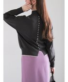 【テチチ/Te chichi】のバックパールニット 人気、トレンドファッション・服の通販 founy(ファニー) ファッション Fashion レディースファッション Fashion for Women トップス・カットソー Cut & Sew Tops ニット Knit Tops & Sweaters セーター Sweater, Knitwear パール Pearl, Pearl Accent エレガント 上品 Elegant 夏 Summer S/S・春夏 SS, Spring/Summer, Warm Season A/W・秋冬 Autumn/Winter thumbnail チャコールグレー|ID: prp329100004818243 ipo3291000000035004958