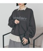 【アメリカンホリック/AMERICAN HOLIC】のフレンチロゴ裏起毛プルオーバー 人気、トレンドファッション・服の通販 founy(ファニー) ファッション Fashion レディースファッション Fashion for Women トップス・カットソー Cut & Sew Tops レディースパーカー・カジュアルフーディー Casual Hoodies & Sweatshirts カジュアルプルオーバー・ニットトップス Pullovers & Knit Tops / Casual Pullovers スウェット・クルーネックトップス Sweatshirts & Crewnecks / Relaxed Fit Sweat Tops アメリカン American Style インナー Innerwear シンプル Simple, Minimal スウェット / スエット Sweatshirt, Sweatwear スタイリッシュ Stylish, Fashionable フェミニン Feminine, Girly フレンチ French, French Style フロント Front, Front Design ポケット Pocket, Pocket Detail A/W・秋冬 Autumn/Winter おすすめ Recommended / Our Picks thumbnail Charcoal Gray|ID: prp329100004818248 ipo3291000000035004990