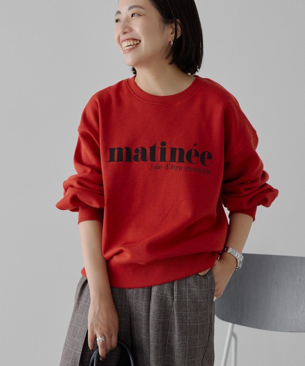 【アメリカンホリック/AMERICAN HOLIC】のフレンチロゴ裏起毛プルオーバー インテリア・キッズ・メンズ・レディースファッション・服の通販 founy(ファニー) 　ファッション　Fashion　レディースファッション　Fashion for Women　トップス・カットソー　Cut & Sew Tops　レディースパーカー・カジュアルフーディー　Casual Hoodies & Sweatshirts　カジュアルプルオーバー・ニットトップス　Pullovers & Knit Tops / Casual Pullovers　スウェット・クルーネックトップス　Sweatshirts & Crewnecks / Relaxed Fit Sweat Tops　アメリカン　American Style　インナー　Innerwear　シンプル　Simple, Minimal　スウェット / スエット　Sweatshirt, Sweatwear　スタイリッシュ　Stylish, Fashionable　フェミニン　Feminine, Girly　フレンチ　French, French Style　フロント　Front, Front Design　ポケット　Pocket, Pocket Detail　A/W・秋冬　Autumn/Winter　おすすめ　Recommended / Our Picks　Red|ID: prp329100004818248 ipo3291000000035004991