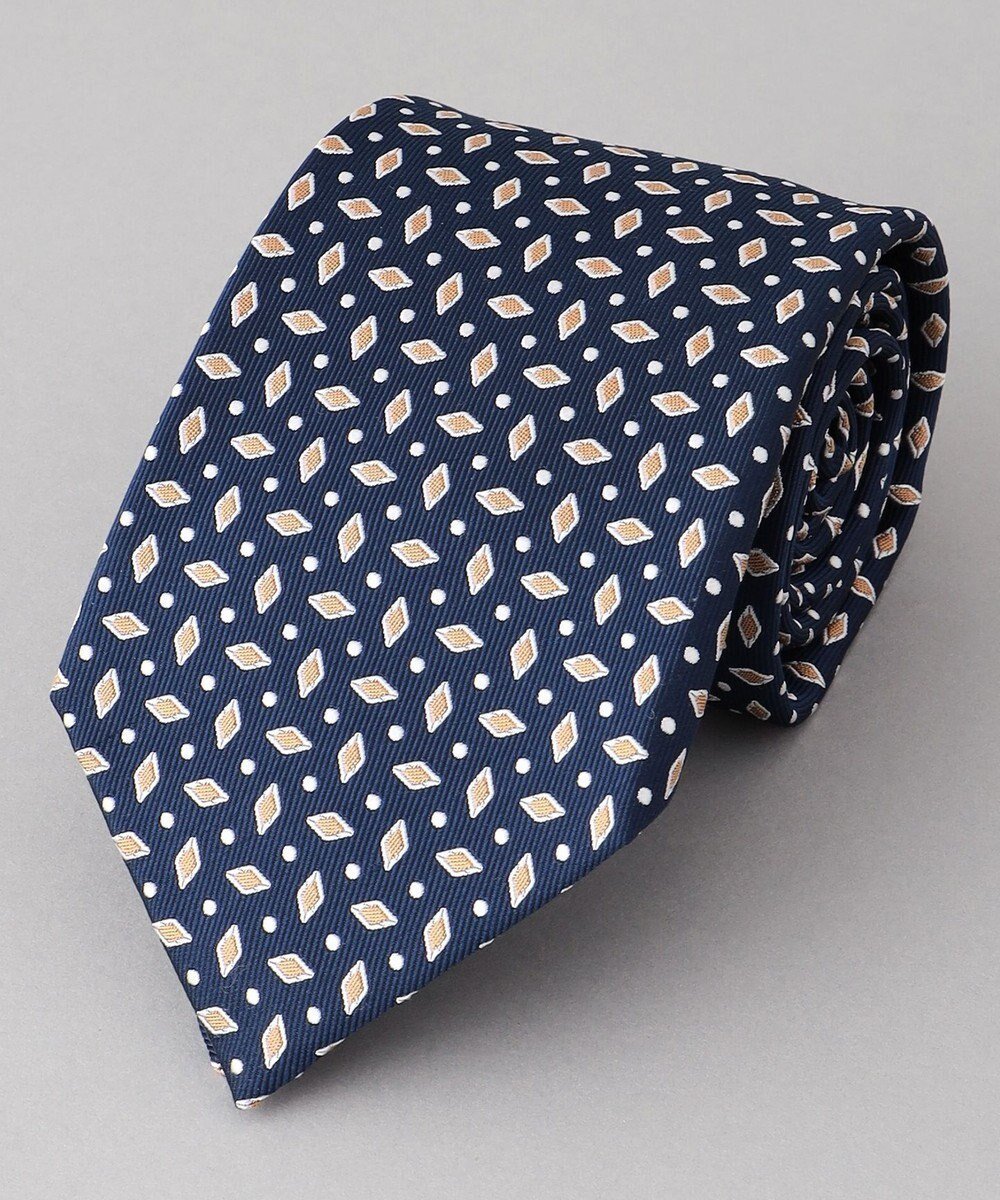 【五大陸/gotairiku / MEN】の【日本製】ネクタイ_小紋×ドット柄 インテリア・キッズ・メンズ・レディースファッション・服の通販 founy(ファニー) 　ファッション　Fashion　メンズファッション　Fashion for Men　シルク　Silk, 100% Silk　スーツ　Suit, Formalwear　ドット　Polka Dot, Dot Pattern　日本製　Made In Japan　ダルブルー系8|ID: prp329100004819121 ipo3291000000035013611