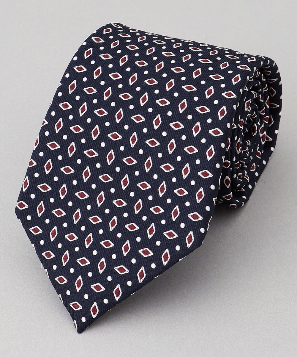 【五大陸/gotairiku / MEN】の【日本製】ネクタイ_小紋×ドット柄 インテリア・キッズ・メンズ・レディースファッション・服の通販 founy(ファニー) 　ファッション　Fashion　メンズファッション　Fashion for Men　シルク　Silk, 100% Silk　スーツ　Suit, Formalwear　ドット　Polka Dot, Dot Pattern　日本製　Made In Japan　ネイビー系8|ID: prp329100004819121 ipo3291000000035013612