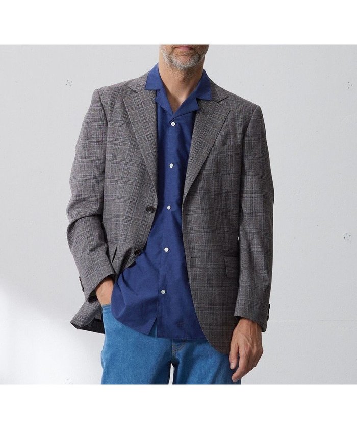 【ジェイ プレス/J.PRESS / MEN】の【NEW STAGE】 KASURI DYEING チェック ジャケット インテリア・キッズ・メンズ・レディースファッション・服の通販 founy(ファニー) https://founy.com/ ファッション Fashion メンズファッション Fashion for Men アウター Men's Coats Outerwear テーラードジャケット Tailored Jackets & Blazers エレガント 上品 Elegant 春 Spring カッティング Cutting Detail ショルダー Shoulder, Shoulder Strap シンプル Simple, Minimal ジャケット Jacket, Outerwear ストライプ Stripe, Striped Pattern スマート Smart, Elegant チェック Check, Plaid, Tartan パイピング Piping, Trim Design パターン Pattern, Design Print ポケット Pocket, Pocket Detail ミックス Mix, Mixed Style 無地 Plain, Solid Color ランダム Random, Irregular リラックス Relax, Relaxed Fit S/S・春夏 SS, Spring/Summer, Warm Season 日本製 Made In Japan 夏 Summer |ID: prp329100004819123 ipo3291000000035013615