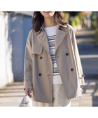 【ジェイ プレス/J.PRESS】の【洗える・撥水】Reポリアーティローザ ダブル トレンチコート ブラウン系|ID: prp329100004819130 ipo3291000000035013654