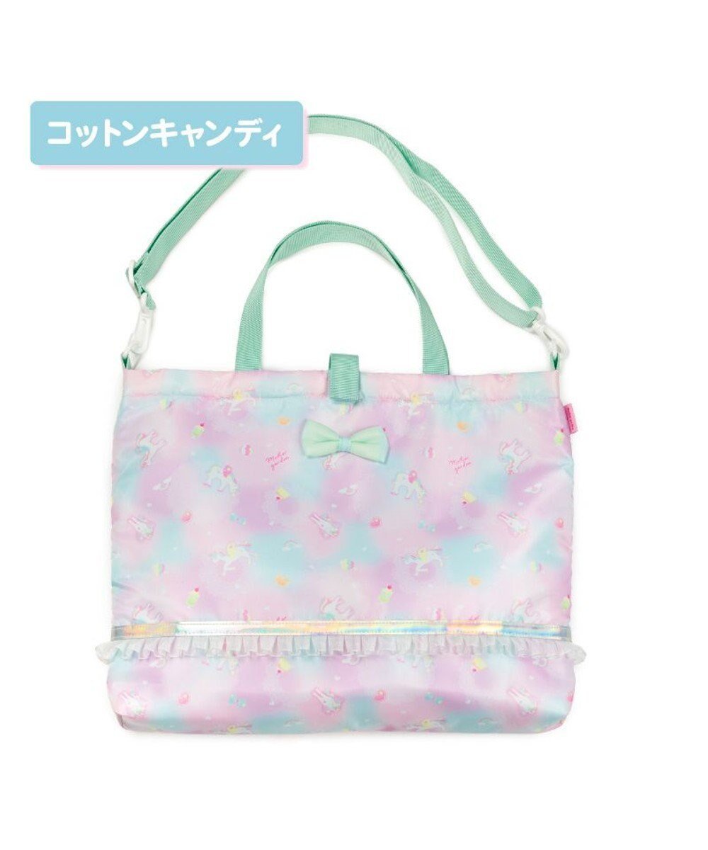 【マザーガーデン/Mother garden / KIDS】のマザーガーデン ユニコーン レッスンバッグ 《コットンキャンディ柄》 インテリア・キッズ・メンズ・レディースファッション・服の通販 founy(ファニー) 　ファッション　Fashion　キッズファッション　Fashion for Kids　ガーデン　Garden, Gardening　ショルダー　Shoulder, Shoulder Strap　ポケット　Pocket, Pocket Detail　入学式　Entrance Ceremony　コットンキャンディ柄|ID: prp329100004819906 ipo3291000000035023186