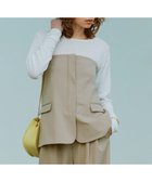 【アンフィーロ 自由区/UNFILO】の【洗える/ストレッチ】イージーチノビスチェ 人気、トレンドファッション・服の通販 founy(ファニー) ファッション Fashion レディースファッション Fashion for Women トップス・カットソー Cut & Sew Tops ビスチェ Bustiers & Corset Tops / Layered Bustier Style ウォッシャブル Machine Washable 春 Spring 洗える Machine Washable ストレッチ Stretch, Stretchy Fabric セットアップ Set-Up, Coordinated Outfit トレンド Trend, Trending Now ビスチェ Bustier, Corset Top フロント Front, Front Design ベスト Vest, Waistcoat マニッシュ Mannish, Boyish ラップ Wrap, Wrap Design ワイド Wide, Wide Fit S/S・春夏 SS, Spring/Summer, Warm Season おすすめ Recommended / Our Picks 夏 Summer thumbnail ベージュ|ID: prp329100004820723 ipo3291000000035031712