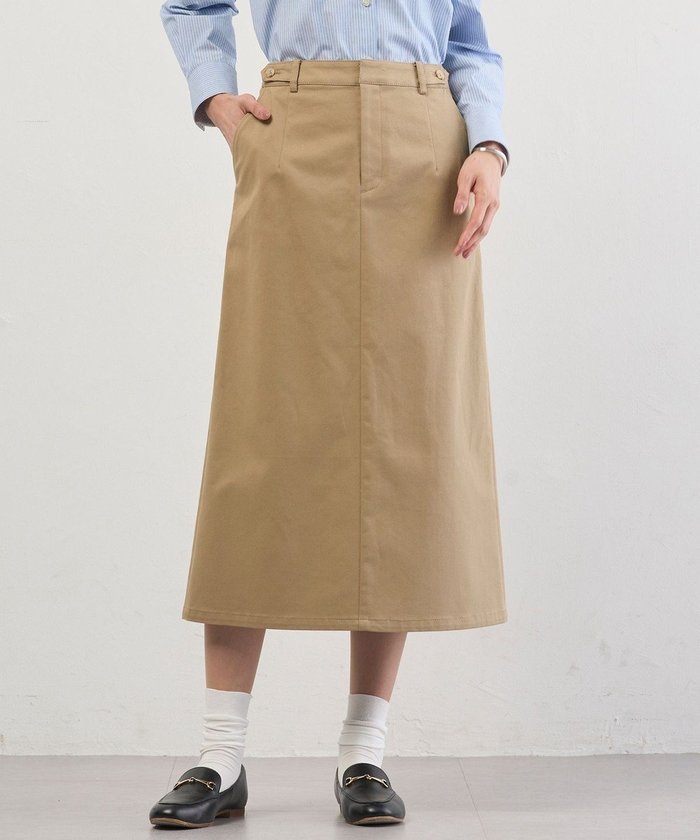 【ジェイ プレス/J.PRESS】のチノストレッチ ナロー スカート インテリア・キッズ・メンズ・レディースファッション・服の通販 founy(ファニー) https://founy.com/ ファッション Fashion レディースファッション Fashion for Women スカート Skirts ストレッチ Stretch, Stretchy Fabric ストレート Straight, Straight Cut センター Center, Center Line A/W・秋冬 Autumn/Winter S/S・春夏 SS, Spring/Summer, Warm Season 夏 Summer エレガント 上品 Elegant |ID: prp329100004821456 ipo3291000000035042871