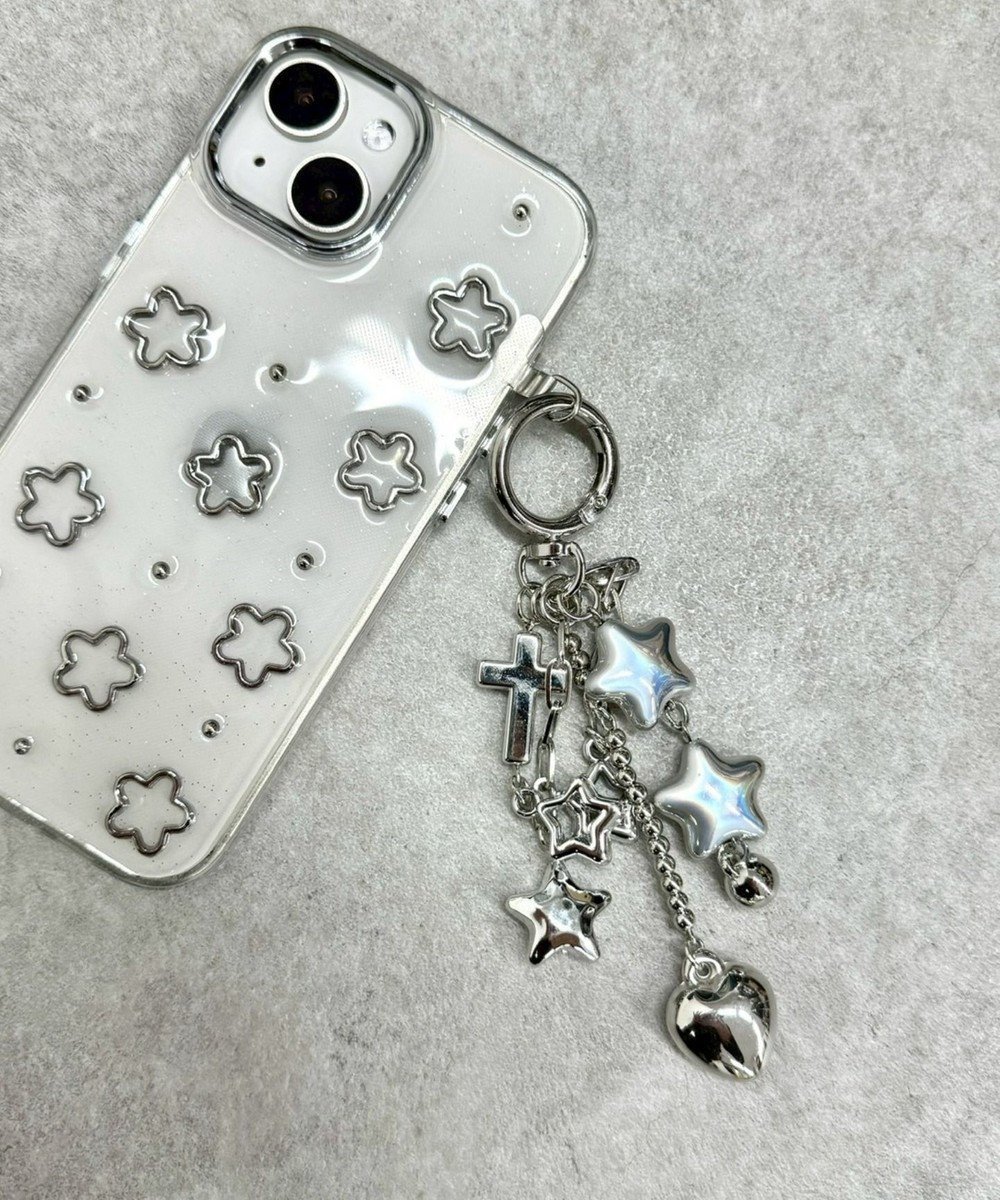 【ウィゴー/WEGO】のスタークロスミックスキーホルダー インテリア・キッズ・メンズ・レディースファッション・服の通販 founy(ファニー) 　ファッション　Fashion　レディースファッション　Fashion for Women　ミニ財布・二つ折り財布　Wallets & Card Cases　おすすめ　Recommended / Our Picks　ガーリー　Girly, Feminine Style　キーホルダー　Keychain, Key Holder　スマホ　Smartphone, Mobile Device　スマホケース　Smartphone Case　チャーム　Charm, Pendant　ポーチ　Pouch, Small Case　ミックス　Mix, Mixed Style　リュック　Backpack, Rucksack　財布　Wallet, Purse　シルバー|ID: prp329100004822377 ipo3291000000035057523