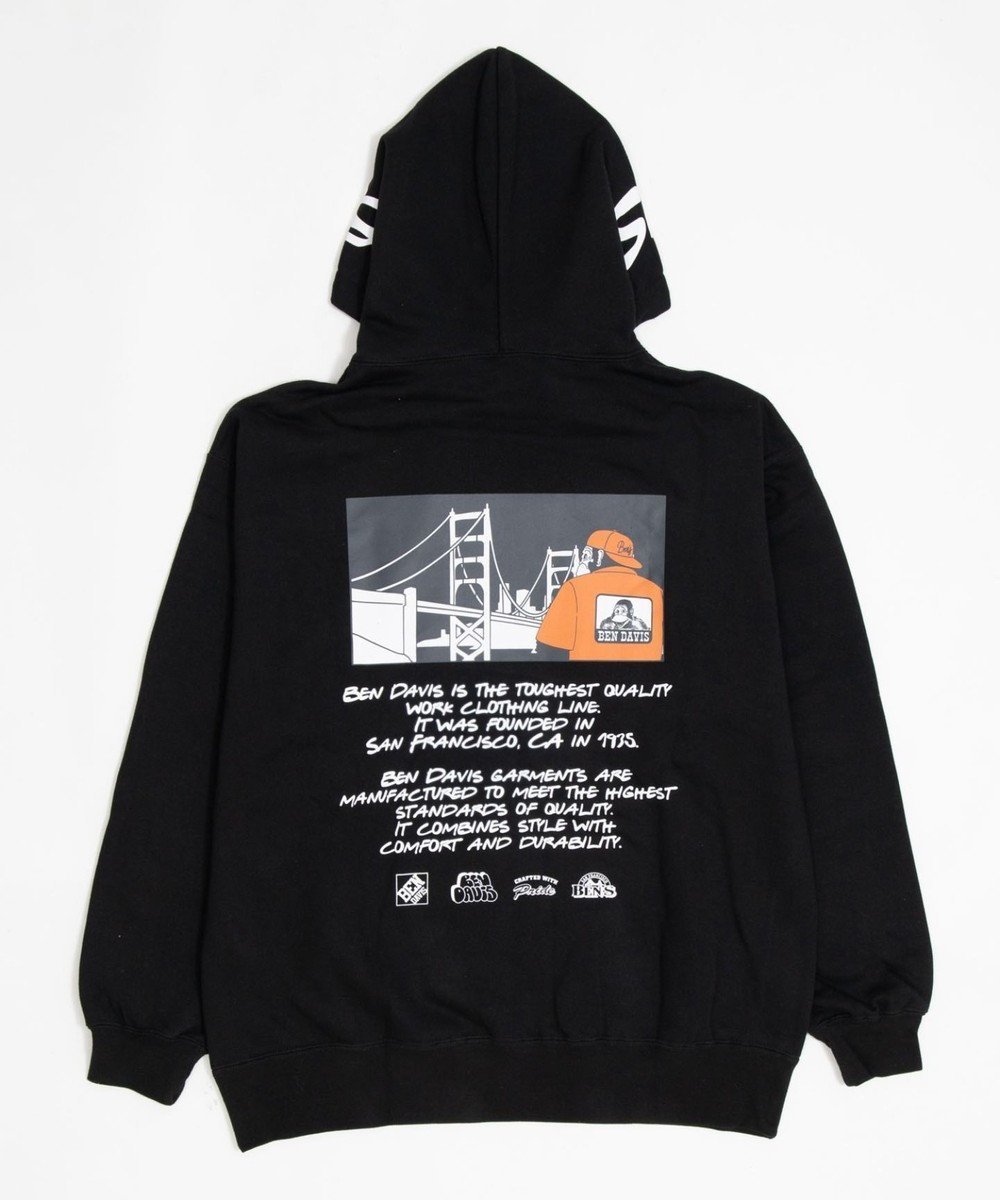 【ウィゴー/WEGO / MEN】のBENDAVISグラフィックプルパーカー インテリア・キッズ・メンズ・レディースファッション・服の通販 founy(ファニー) 　ファッション　Fashion　メンズファッション　Fashion for Men　トップス・カットソー　Cut & Sew Tops　パーカー・フーディー / カジュアルコーデ　Hoodies & Parkas　秋　Autumn　カーゴパンツ　Cargo Pants, Utility Pants　グラフィック　Graphic, Graphic Design　シンプル　Simple, Minimal　ジーンズ　Jeans, Denim Pants　スポーツ　Sports, Activewear　スマホ　Smartphone, Mobile Device　トレンド　Trend, Trending Now　定番　Standard, Basic Item　パターン　Pattern, Design Print　パーカー　Hoodie, Parka　プリント　Print, Printed Pattern　防寒　Cold Protection, Winter-Ready　メンズ　Men's, Menswear　ワイド　Wide, Wide Fit　ワンポイント　One Point, Statement Accent　ワーク　Workwear, Utility Style　冬　Winter / This Winter　A/W・秋冬　Autumn/Winter　おすすめ　Recommended / Our Picks　エレガント 上品　Elegant　ブラック|ID: prp329100004822392 ipo3291000000035057839