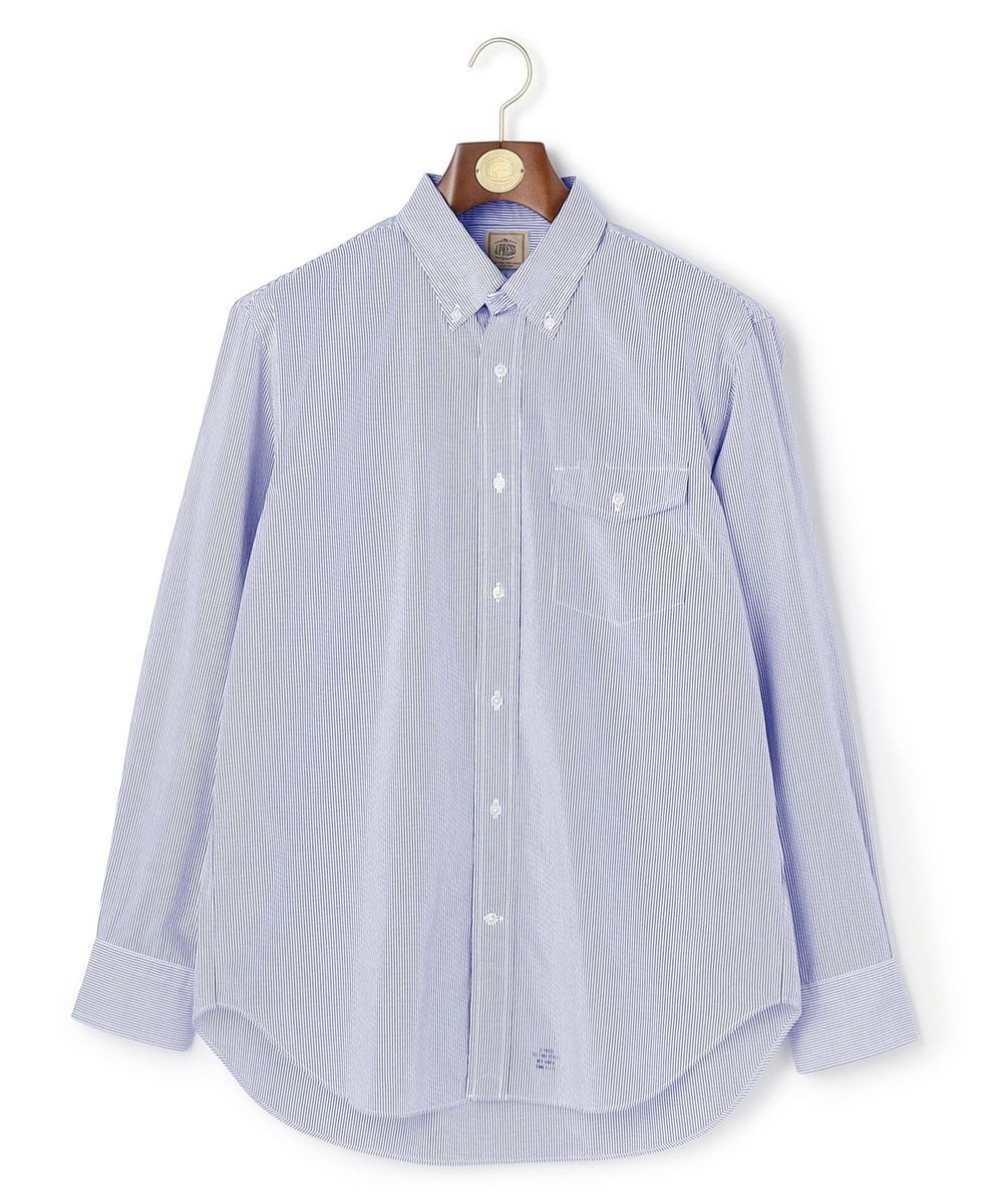 【ジェイ プレス/J.PRESS / MEN】の【WEB・一部店舗限定】ストライプ シャツ / B.D. インテリア・キッズ・メンズ・レディースファッション・服の通販 founy(ファニー) 　ファッション　Fashion　メンズファッション　Fashion for Men　トップス・カットソー　Cut & Sew Tops　メンズシャツ　Shirts　インナー　Innerwear　シンプル　Simple, Minimal　ストライプ　Stripe, Striped Pattern　ドレス　Dress, One-Piece　バランス　Balance, Style Balance　プリント　Print, Printed Pattern　ベーシック　Basic, Essential　メンズ　Men's, Menswear　A/W・秋冬　Autumn/Winter　S/S・春夏　SS, Spring/Summer, Warm Season　夏　Summer　ダルブルー系1|ID: prp329100004822397 ipo3291000000035057909