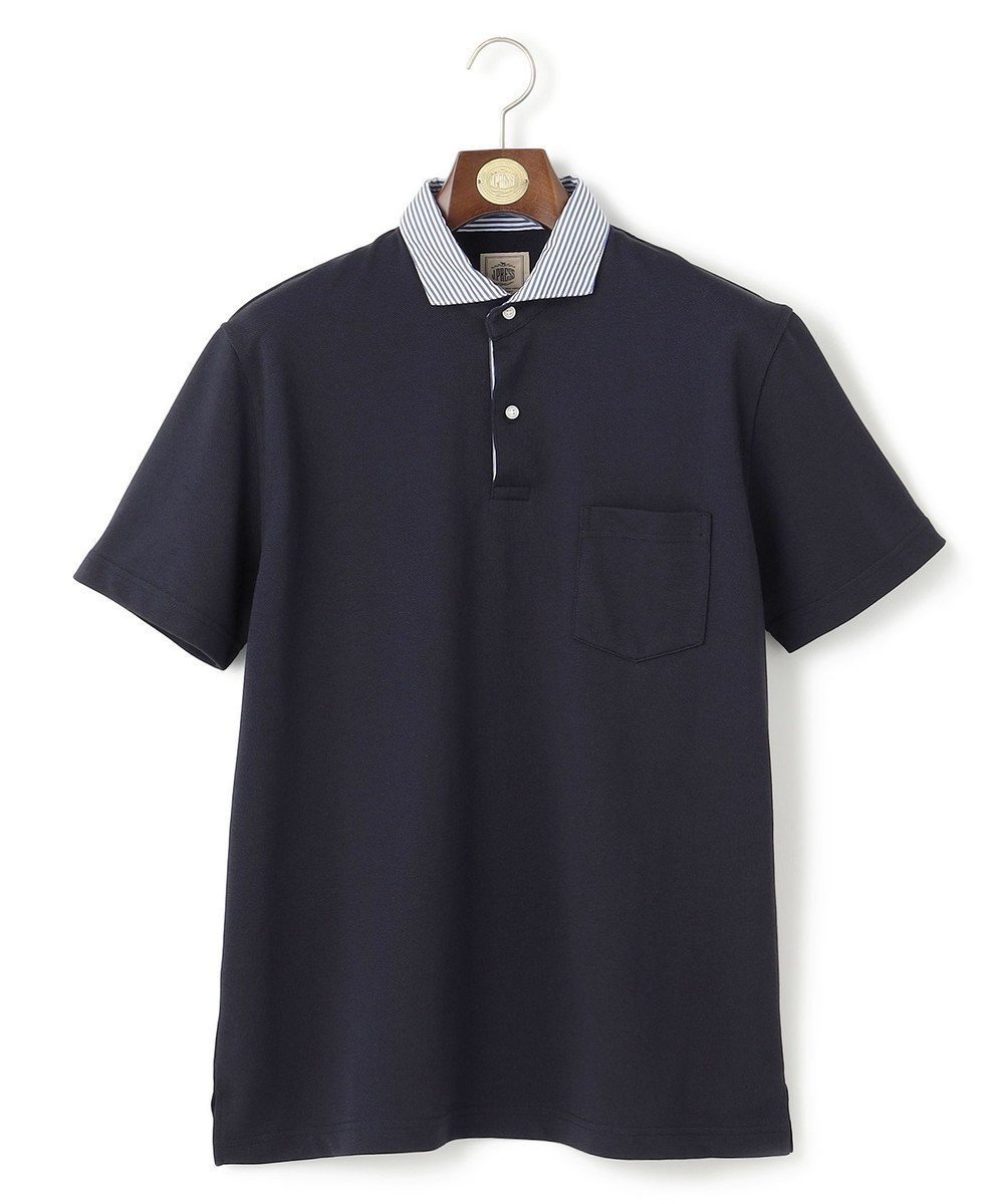 【ジェイ プレス/J.PRESS / MEN】の【WEB・一部店舗限定】バーズアイカノコ ポロシャツ インテリア・キッズ・メンズ・レディースファッション・服の通販 founy(ファニー) ファッション Fashion メンズファッション Fashion for Men トップス・カットソー Cut & Sew Tops メンズシャツ Shirts ポロシャツ / きれいめカジュアルスタイル Polo Shirts 春 Spring クラシック Classic, Timeless Style 鹿の子 Piqué, Kanoko Fabric シンプル Simple, Minimal スタイリッシュ Stylish, Fashionable ストライプ Stripe, Striped Pattern フィット Fit, Slim Fit ポロシャツ Polo Shirt, Collared Tee モダン Modern, Contemporary S/S・春夏 SS, Spring/Summer, Warm Season 夏 Summer エレガント 上品 Elegant ネイビー系|ID: prp329100004822401 ipo3291000000035057971