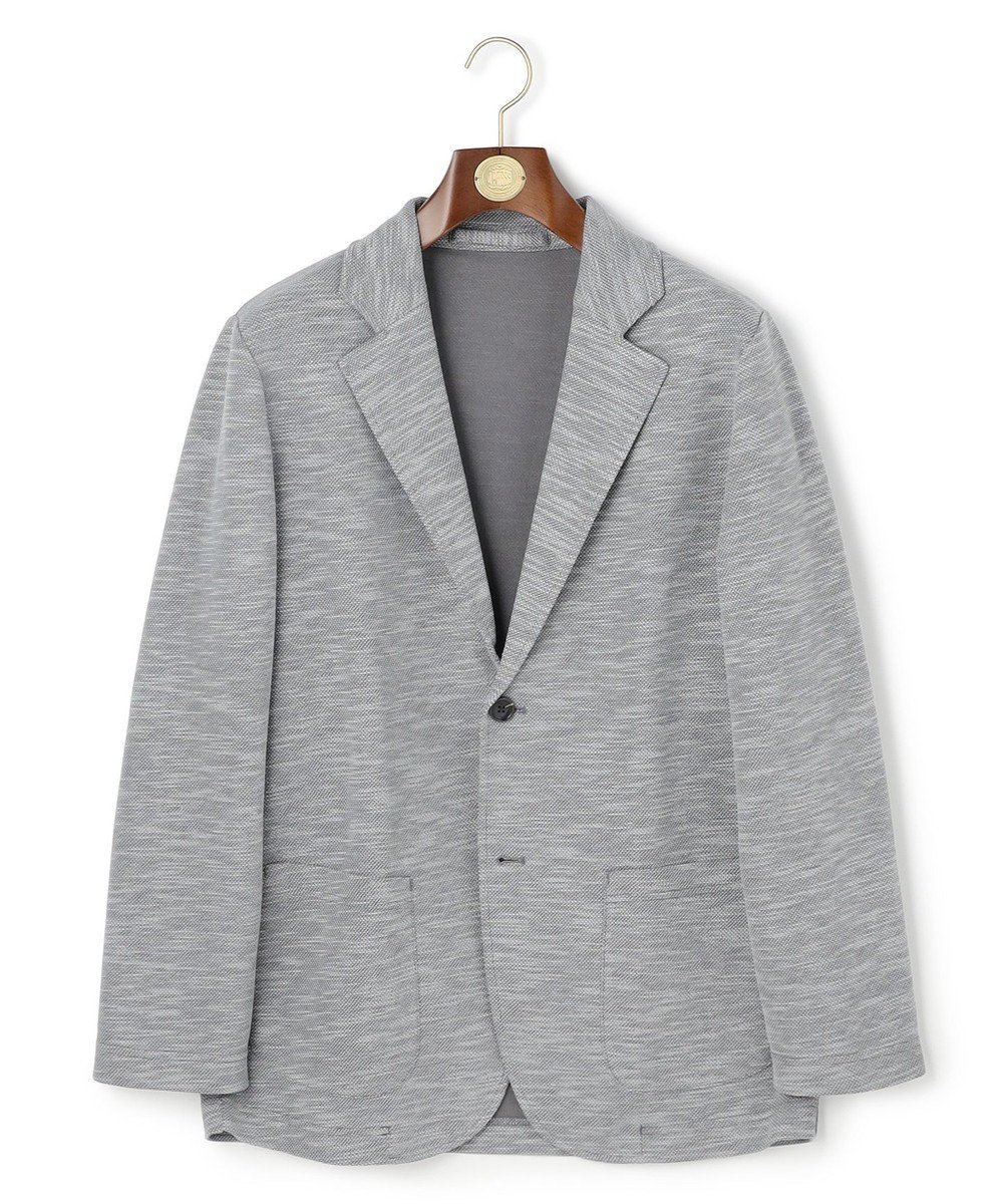 【ジェイ プレス/J.PRESS / MEN】の【WEB・一部店舗限定】プリペラ調スラブカノコ ジャケット インテリア・キッズ・メンズ・レディースファッション・服の通販 founy(ファニー) 　ファッション　Fashion　メンズファッション　Fashion for Men　アウター　Men's Coats Outerwear　テーラードジャケット　Tailored Jackets & Blazers　シンプル　Simple, Minimal　ジャケット　Jacket, Outerwear　フォーマル　Formal, Dressy　夏　Summer　春　Spring　S/S・春夏　SS, Spring/Summer, Warm Season　鹿の子　Piqué, Kanoko Fabric　ライトグレー系|ID: prp329100004822406 ipo3291000000035058018