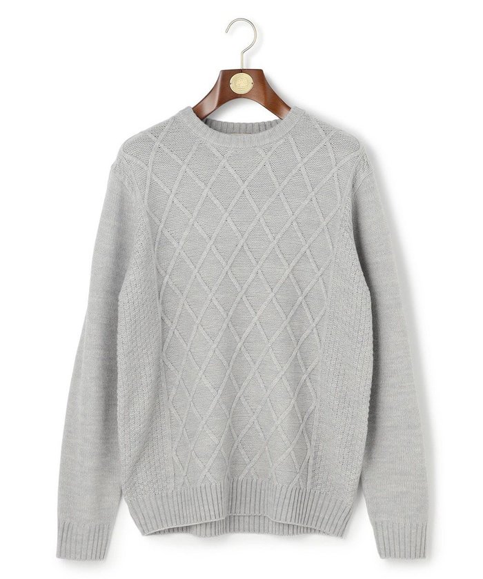 【ジェイ プレス/J.PRESS / MEN】の【WEB・一部店舗限定】ケーブルクルーネック ニット インテリア・キッズ・メンズ・レディースファッション・服の通販 founy(ファニー) https://founy.com/ ファッション Fashion メンズファッション Fashion for Men トップス・カットソー Cut & Sew Tops ニット・セーター / 定番トップス Knit Tops & Sweaters インナー Innerwear 洗える Machine Washable シンプル Simple, Minimal セーター Sweater, Knitwear バランス Balance, Style Balance フィット Fit, Slim Fit フロント Front, Front Design ベーシック Basic, Essential A/W・秋冬 Autumn/Winter |ID: prp329100004822411 ipo3291000000035556571