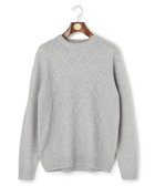 【ジェイ プレス/J.PRESS / MEN】の【WEB・一部店舗限定】ケーブルクルーネック ニット ライトグレー系|ID: prp329100004822411 ipo3291000000035556573