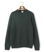 【ジェイ プレス/J.PRESS / MEN】の【WEB・一部店舗限定】ケーブルクルーネック ニット グリーン系|ID: prp329100004822411 ipo3291000000035556575