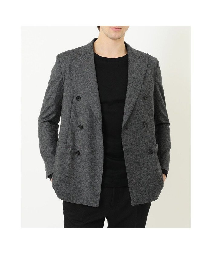 【ダックス/DAKS / MEN】のウールダブルジャケット インテリア・キッズ・メンズ・レディースファッション・服の通販 founy(ファニー) https://founy.com/ ファッション Fashion メンズファッション Fashion for Men アウター Men's Coats Outerwear テーラードジャケット Tailored Jackets & Blazers ショルダー Shoulder, Shoulder Strap ジャケット Jacket, Outerwear ダブル Double, Double-Breasted チェック Check, Plaid, Tartan フォルム Silhouette, Form フロント Front, Front Design ポケット Pocket, Pocket Detail ライニング Inner Lining, Inner Fabric, Lined ラウンド Round, Round Neck 夏 Summer S/S・春夏 SS, Spring/Summer, Warm Season A/W・秋冬 Autumn/Winter |ID: prp329100004822427 ipo3291000000035058153