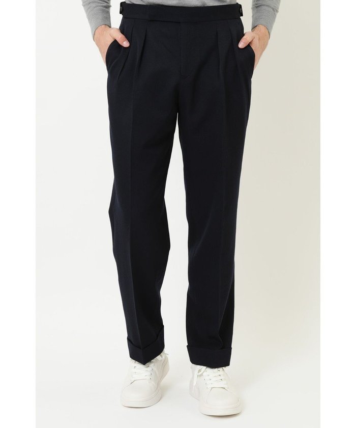 【ダックス/DAKS / MEN】のツータックウールパンツ インテリア・キッズ・メンズ・レディースファッション・服の通販 founy(ファニー) https://founy.com/ ファッション Fashion メンズファッション Fashion for Men ボトムス Bottoms おすすめ Recommended / Our Picks フィット Fit, Slim Fit 冬 Winter / This Winter 夏 Summer 春 Spring S/S・春夏 SS, Spring/Summer, Warm Season 秋 Autumn A/W・秋冬 Autumn/Winter |ID: prp329100004822432 ipo3291000000035058181