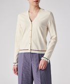 【ポール スミス/Paul Smith】の【洗える】フレアスリーブ カーディガン 人気、トレンドファッション・服の通販 founy(ファニー) ファッション Fashion レディースファッション Fashion for Women トップス・カットソー Cut & Sew Tops カーディガン・羽織り Layered Style Cardigans おすすめ Recommended / Our Picks カーディガン Cardigan, Knitwear コンパクト Compact, Small Size スリーブ Sleeve, Long Sleeve / Short Sleeve デニム Denim, Jeans Material フェミニン Feminine, Girly フレア Flare, Flared 半袖 Short Sleeve, Half Sleeve 夏 Summer 春 Spring S/S・春夏 SS, Spring/Summer, Warm Season 洗える Machine Washable A/W・秋冬 Autumn/Winter thumbnail オフホワイト|ID: prp329100004822471 ipo3291000000035058726