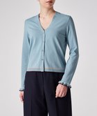 【ポール スミス/Paul Smith】の【洗える】フレアスリーブ カーディガン 人気、トレンドファッション・服の通販 founy(ファニー) ファッション Fashion レディースファッション Fashion for Women トップス・カットソー Cut & Sew Tops カーディガン・羽織り Layered Style Cardigans おすすめ Recommended / Our Picks カーディガン Cardigan, Knitwear コンパクト Compact, Small Size スリーブ Sleeve, Long Sleeve / Short Sleeve デニム Denim, Jeans Material フェミニン Feminine, Girly フレア Flare, Flared 半袖 Short Sleeve, Half Sleeve 夏 Summer 春 Spring S/S・春夏 SS, Spring/Summer, Warm Season 洗える Machine Washable A/W・秋冬 Autumn/Winter thumbnail ライトブルー|ID: prp329100004822471 ipo3291000000035058728