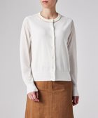 【ポール スミス/Paul Smith】の【洗える】シアー コンビネーション カーディガン 人気、トレンドファッション・服の通販 founy(ファニー) ファッション Fashion レディースファッション Fashion for Women トップス・カットソー Cut & Sew Tops カーディガン・羽織り Layered Style Cardigans おすすめ Recommended / Our Picks カーディガン Cardigan, Knitwear シアー Sheer, See-Through エレガント 上品 Elegant 夏 Summer S/S・春夏 SS, Spring/Summer, Warm Season 洗える Machine Washable A/W・秋冬 Autumn/Winter thumbnail ホワイト|ID: prp329100004822476 ipo3291000000035058785