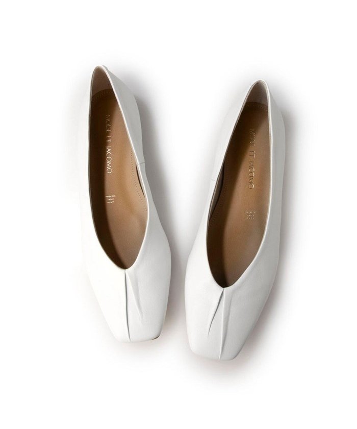 【モード エ ジャコモ/MODE ET JACOMO】のMODE ET JACOMO スクエアトゥフラットパンプス インテリア・キッズ・メンズ・レディースファッション・服の通販 founy(ファニー) https://founy.com/ ファッション Fashion レディースファッション Fashion for Women クール Cool, Chic シューズ Shoes, Footwear ジャケット Jacket, Outerwear デニム Denim, Jeans Material バランス Balance, Style Balance フェミニン Feminine, Girly フォルム Silhouette, Form フラット Flat, Flat Shoes プリーツ Pleats, Pleated ビジネス 仕事 通勤 Business / Work / Commuting 日本製 Made In Japan |ID: prp329100004822527 ipo3291000000035060518