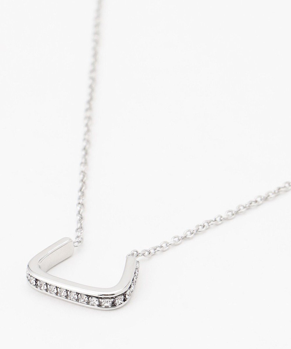 【アイシービー/iCB】のブライトビジューネックレス インテリア・キッズ・メンズ・レディースファッション・服の通販 founy(ファニー) 　ファッション　Fashion　レディースファッション　Fashion for Women　ジュエリー　Jewelry　ネックレス　Necklaces & Pendants　2024年　2024　2024春夏・S/S　Spring/Summer 2024 SS24　アクセサリー　Fashion Accessories　スタイリッシュ　Stylish, Fashionable　ネックレス　Necklace, Pendant Necklace　ビジュー　Bijou, Jewel-like Accent　プレート　Plate, Dish　シルバー系|ID: prp329100004822557 ipo3291000000035061257