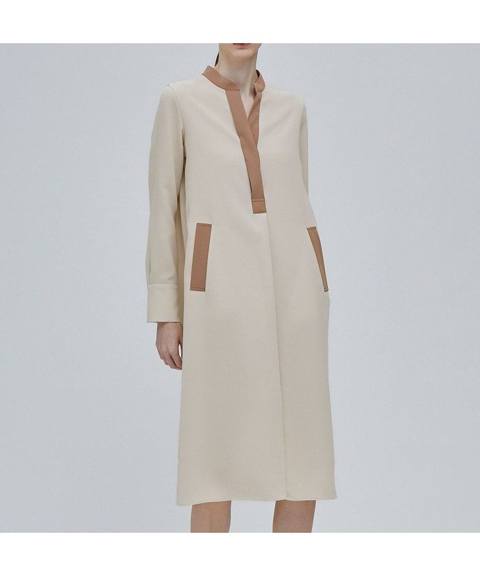 【ベイジ,/BEIGE,】のREINE / スキッパードレス インテリア・キッズ・メンズ・レディースファッション・服の通販 founy(ファニー) https://founy.com/ ファッション Fashion レディースファッション Fashion for Women ワンピース Dresses フォーマル・パーティードレス・結婚式用ドレス Elegant & Casual Dresses コンビ Combo, Combination Style ジャケット Jacket, Outerwear スキッパー Skipper, Open Collar スリット Slit, Slit Detail ドレス Dress, One-Piece ポケット Pocket, Pocket Detail エレガント 上品 Elegant ビジネス 仕事 通勤 Business / Work / Commuting 夏 Summer 春 Spring S/S・春夏 SS, Spring/Summer, Warm Season 長袖 Long Sleeve, Full Sleeve |ID: prp329100004822559 ipo3291000000035061317