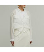 【ベイジ,/BEIGE,】のPAULINE / ドローストリングシアーブラウス 人気、トレンドファッション・服の通販 founy(ファニー) ファッション Fashion レディースファッション Fashion for Women トップス・カットソー Cut & Sew Tops シャツ・ブラウス・オフィスカジュアル Elegant Blouses & Button-Ups ショート Short, Short Length ドローストリング Drawstring, Pull Cord バランス Balance, Style Balance フラップ Flap, Flap Pocket ブルゾン Blouson, Bomber Jacket ポケット Pocket, Pocket Detail ロング Long, Long-Length エレガント 上品 Elegant 夏 Summer 春 Spring S/S・春夏 SS, Spring/Summer, Warm Season 羽織 Haori, Light Jacket thumbnail White|ID: prp329100004822574 ipo3291000000035061557