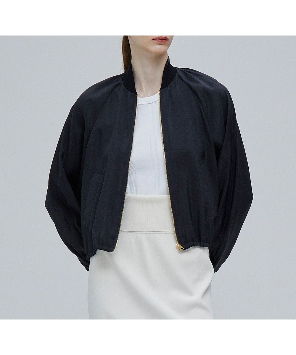 【ベイジ,/BEIGE,】のNINA / タフタブルゾン インテリア・キッズ・メンズ・レディースファッション・服の通販 founy(ファニー) 　ファッション　Fashion　レディースファッション　Fashion for Women　アウター　Coat / Outerwear Collection　レディースジャケット・軽アウター　Jackets　ブルゾンジャケット・スポーティアウター　Blouson Jackets　インナー　Innerwear　オーガンジー　Organza Fabric　ギャザー　Gathered, Ruffled　シアー　Sheer, See-Through　シルク　Silk, 100% Silk　ジャケット　Jacket, Outerwear　タフタ　Taffeta, Structured Fabric　ドローストリング　Drawstring, Pull Cord　フェミニン　Feminine, Girly　フォルム　Silhouette, Form　ブルゾン　Blouson, Bomber Jacket　ロング　Long, Long-Length　エレガント 上品　Elegant　夏　Summer　春　Spring　S/S・春夏　SS, Spring/Summer, Warm Season　Black|ID: prp329100004822577 ipo3291000000035061590