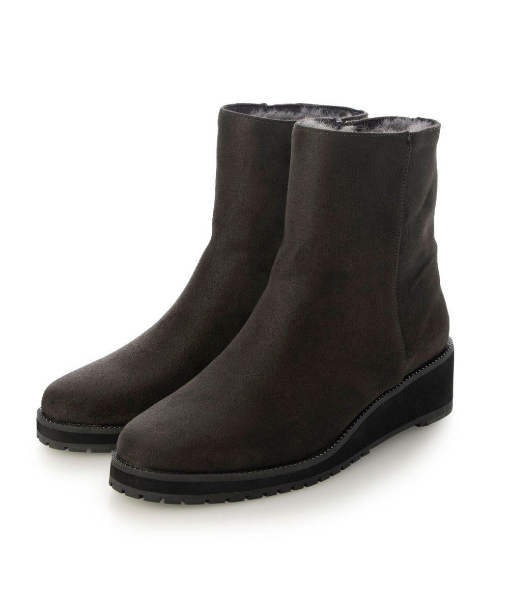 【リズ ラフィーネ/Riz raffinee】のRiz raffinee 【全天候対応ボアショートブーツ 】 インテリア・キッズ・メンズ・レディースファッション・服の通販 founy(ファニー) 　ファッション　Fashion　レディースファッション　Fashion for Women　エレガント 上品　Elegant　オケージョン　Occasion Wear　厚底　Platform Shoes　ガラス　Glass, Glassware　シンプル　Simple, Minimal　スタッズ　Studs, Metal Accents　ダウン　Down, Puffer　トレンド　Trend, Trending Now　フェミニン　Feminine, Girly　フレア　Flare, Flared　ベーシック　Basic, Essential　防寒　Cold Protection, Winter-Ready　レイン　Rain, Rainproof　冬　Winter / This Winter　A/W・秋冬　Autumn/Winter　2023年　2023　2023-2024秋冬・A/W　Autumn/Winter 2023–24 AW23–24　セレモニー　Ceremony　卒業式　Graduation Ceremony　ビジネス 仕事 通勤　Business / Work / Commuting　ダークグレースエード|ID: prp329100004822580 ipo3291000000035061656