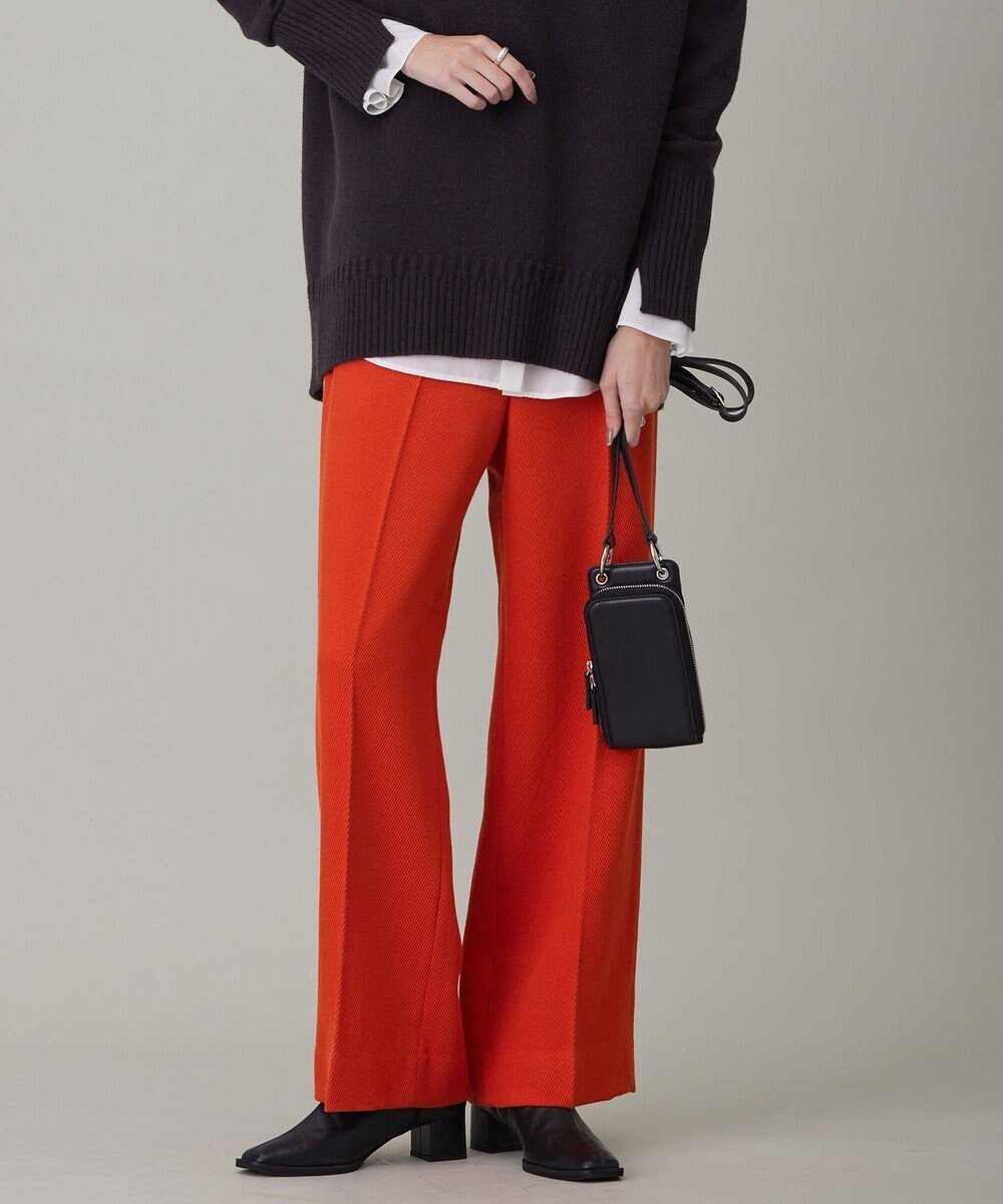 【アイシービー/iCB】のヘビーカルゼ ワイドストレートパンツ インテリア・キッズ・メンズ・レディースファッション・服の通販 founy(ファニー) 　ファッション　Fashion　レディースファッション　Fashion for Women　パンツ　Pants & Trousers　2023年　2023　2023-2024秋冬・A/W　Autumn/Winter 2023–24 AW23–24　スタイリッシュ　Stylish, Fashionable　ストレート　Straight, Straight Cut　センター　Center, Center Line　ワイド　Wide, Wide Fit　A/W・秋冬　Autumn/Winter　シナバー系|ID: prp329100004822591 ipo3291000000035061839