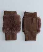 【オルクベット/ORuKuBET】のフェイクファー付きフィンガーレスニットグローブ(WOMEN) 人気、トレンドファッション・服の通販 founy(ファニー) ファッション Fashion レディースファッション Fashion for Women 手袋 Gloves & Mittens アクリル Acrylic Material スマート Smart, Elegant フェイクファー Faux Fur, Imitation Fur リブニット Rib Knit, Ribbed Knit A/W・秋冬 Autumn/Winter thumbnail ブラウン|ID: prp329100004822595 ipo3291000000035061873