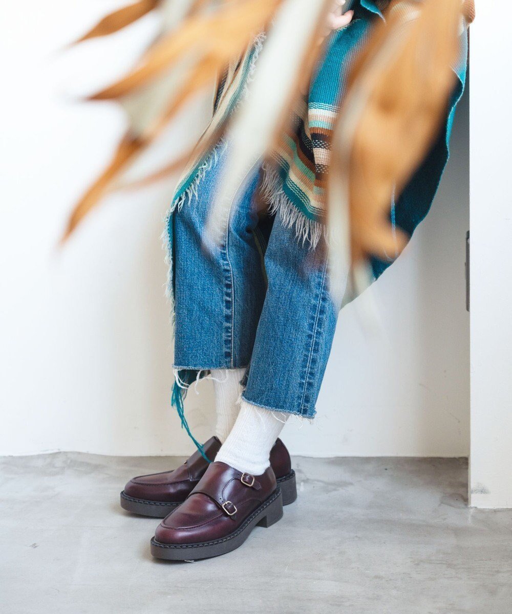 【ボントレ/BONTRE】の【BONTRE/ボントレ】厚底ダブルモンクシューズ インテリア・キッズ・メンズ・レディースファッション・服の通販 founy(ファニー) 　ファッション　Fashion　レディースファッション　Fashion for Women　シューズ　Shoes, Footwear　ダブル　Double, Double-Breasted　トレンド　Trend, Trending Now　ドレス　Dress, One-Piece　ビジネス 仕事 通勤　Business / Work / Commuting　メンズ　Men's, Menswear　厚底　Platform Shoes　ボルドー|ID: prp329100004822608 ipo3291000000035062085