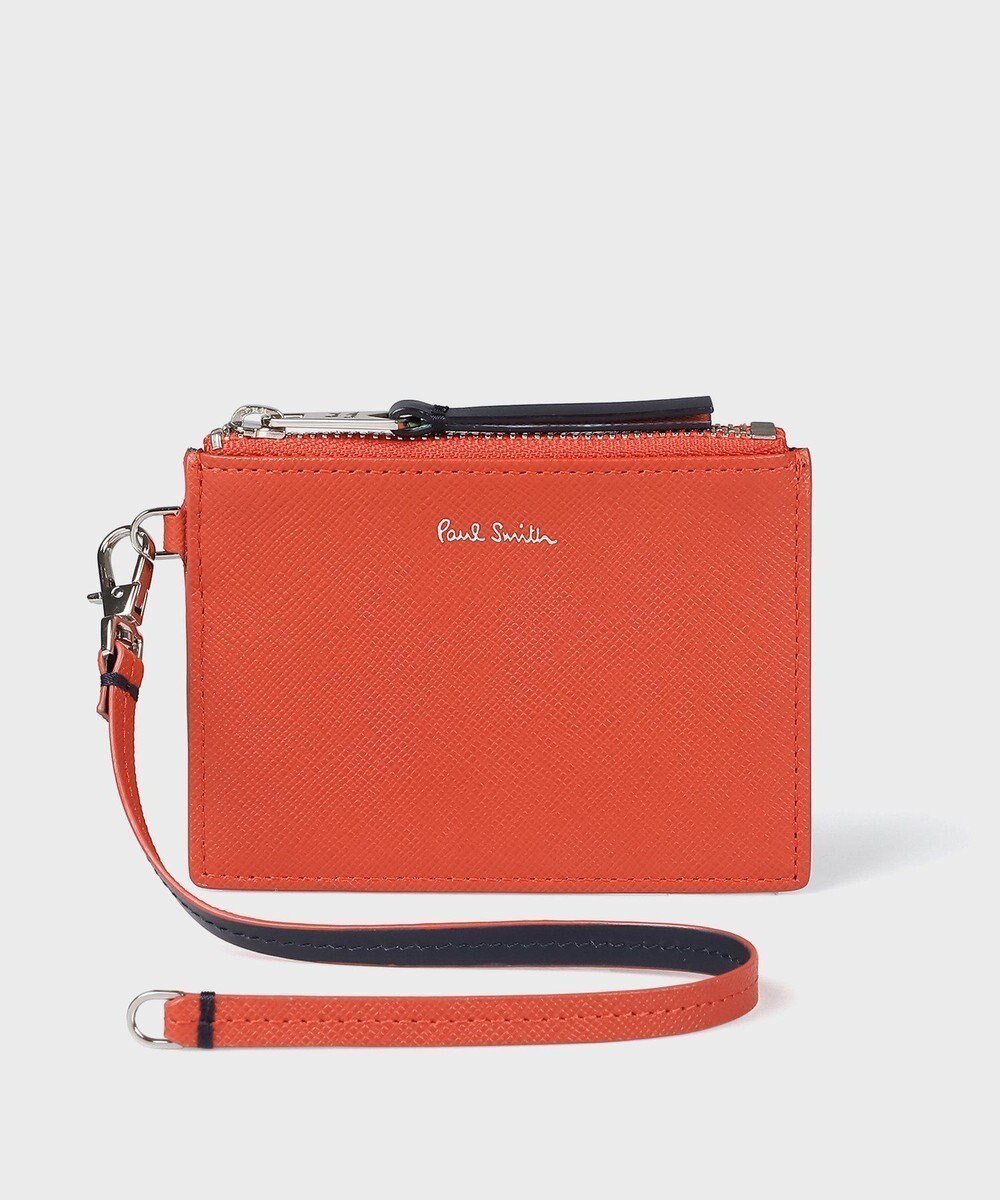 【ポール スミス/Paul Smith】のアーティストストライププラー ストラップ付きコインケース インテリア・キッズ・メンズ・レディースファッション・服の通販 founy(ファニー) 　ファッション　Fashion　レディースファッション　Fashion for Women　ミニ財布・二つ折り財布　Wallets & Card Cases　ストライプ　Stripe, Striped Pattern　テクスチャー　Texture, Textured Fabric　ラップ　Wrap, Wrap Design　財布　Wallet, Purse　オレンジ|ID: prp329100004822651 ipo3291000000035062647