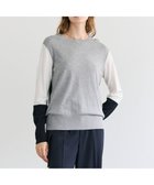 【ベイジ,/BEIGE,】のCHLOR / ウールシルク配色クルーネックニット 人気、トレンドファッション・服の通販 founy(ファニー) ファッション Fashion レディースファッション Fashion for Women トップス・カットソー Cut & Sew Tops ニット Knit Tops & Sweaters 春 Spring 秋 Autumn シルク Silk, 100% Silk シンプル Simple, Minimal セーター Sweater, Knitwear バランス Balance, Style Balance フェミニン Feminine, Girly ベーシック Basic, Essential ワイド Wide, Wide Fit A/W・秋冬 Autumn/Winter S/S・春夏 SS, Spring/Summer, Warm Season おすすめ Recommended / Our Picks 夏 Summer エレガント 上品 Elegant thumbnail Gray|ID: prp329100004822679 ipo3291000000035062976