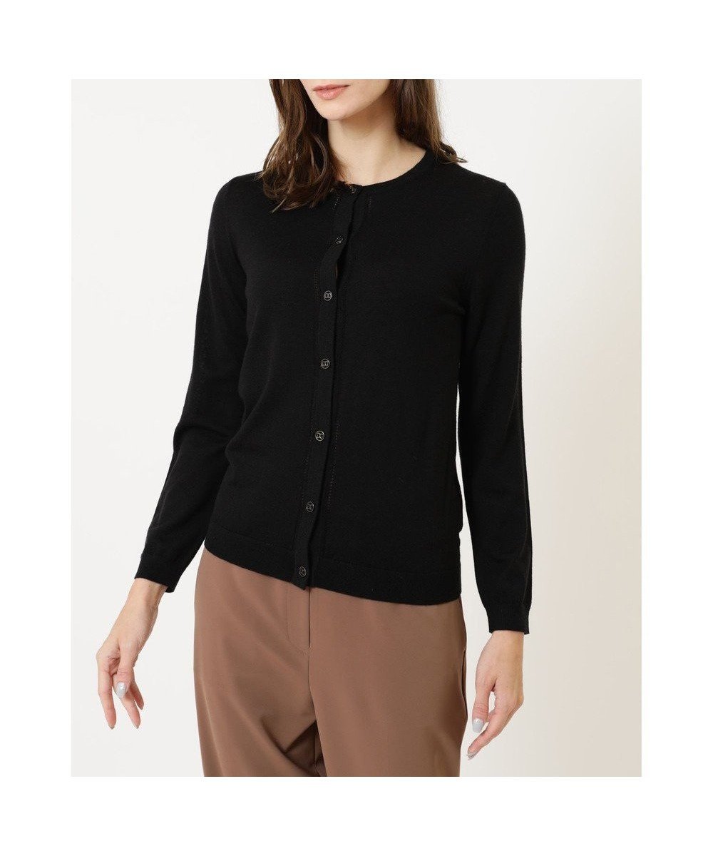 【ダックス/DAKS】のクルーネックウールニットカーディガン 人気、トレンドファッション・服の通販 founy(ファニー) 　ファッション　Fashion　レディースファッション　Fashion for Women　トップス・カットソー　Cut & Sew Tops　ニット　Knit Tops & Sweaters　カーディガン・羽織り　Layered Style Cardigans　イタリア　Italy　カーディガン　Cardigan, Knitwear　ストレッチ　Stretch, Stretchy Fabric　今季　This Season, Current Season　夏　Summer　S/S・春夏　SS, Spring/Summer, Warm Season　A/W・秋冬　Autumn/Winter　 other-1|ID: prp329100004822697 ipo3291000000035063173