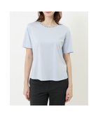 【ダックス/DAKS】のクールローレル丸首カットソー 人気、トレンドファッション・服の通販 founy(ファニー) ファッション Fashion レディースファッション Fashion for Women トップス・カットソー Cut & Sew Tops シャツ・ブラウス・オフィスカジュアル Elegant Blouses & Button-Ups ロングTシャツ・Tシャツ Longline T-Shirts & Tees カットソー・ベーシックTシャツ Cut-and-Sewn Tops / Stretch Tees & Basics インナー Innerwear カットソー Cut and Sewn Top シルク Silk, 100% Silk シンプル Simple, Minimal チェック Check, Plaid, Tartan 夏 Summer 定番 Standard, Basic Item S/S・春夏 SS, Spring/Summer, Warm Season A/W・秋冬 Autumn/Winter thumbnail ライトブルー|ID: prp329100004822701 ipo3291000000035063284