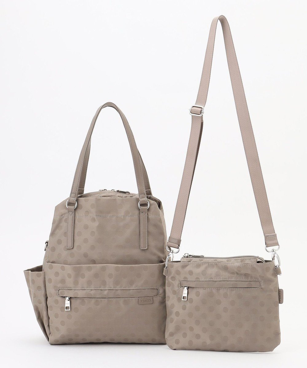 【イザック/Y'SACCS】のドットジャガードポーチ付きリュックサック 人気、トレンドファッション・服の通販 founy(ファニー) 　ファッション　Fashion　レディースファッション　Fashion for Women　バッグ　Bags　ポーチ&ミニバッグ　Pouches & Mini Bags　シンプル　Simple, Minimal　スタイリッシュ　Stylish, Fashionable　スマート　Smart, Elegant　トラベル　Travel, Travel Gear　ポケット　Pocket, Pocket Detail　ポーチ　Pouch, Small Case　マグネット　Magnet, Magnetic Closure　ラップ　Wrap, Wrap Design　リュック　Backpack, Rucksack　ビジネス 仕事 通勤　Business / Work / Commuting　 other-1|ID: prp329100004822733 ipo3291000000035063701