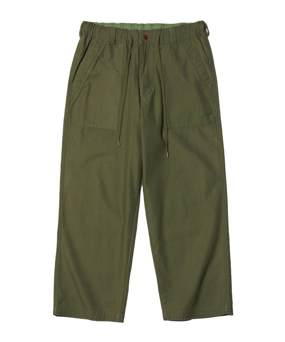 【ジェイ プレス/J.PRESS / MEN】の【NYUZELESS】ワイドベイカーパンツ インテリア・キッズ・メンズ・レディースファッション・服の通販 founy(ファニー) 　ファッション　Fashion　メンズファッション　Fashion for Men　ボトムス　Bottoms　インディゴ　Indigo Denim　ストレート　Straight, Straight Cut　スピンドル　Spindle, Drawcord　チェーン　Chain, Chain Strap　パッチ　Patch, Appliqué　ポケット　Pocket, Pocket Detail　ワイド　Wide, Wide Fit　ワーク　Workwear, Utility Style　A/W・秋冬　Autumn/Winter　S/S・春夏　SS, Spring/Summer, Warm Season　おすすめ　Recommended / Our Picks　夏　Summer　カーキ系|ID: prp329100004823380 ipo3291000000035074382