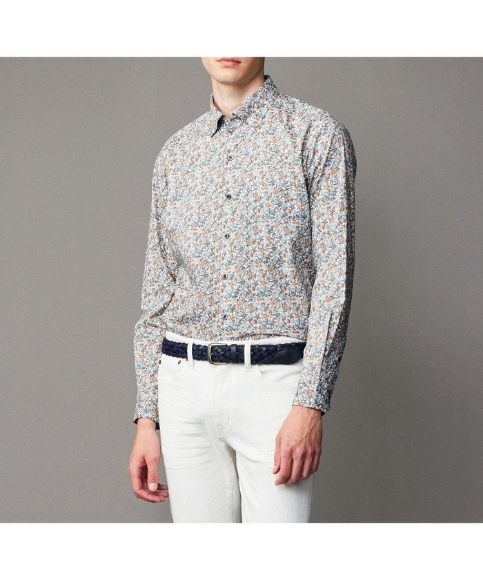 【ジョセフ アブード/JOSEPH ABBOUD / MEN】の【洗える】リバティプリント シャツ インテリア・キッズ・メンズ・レディースファッション・服の通販 founy(ファニー) https://founy.com/ ファッション Fashion メンズファッション Fashion for Men トップス・カットソー Cut & Sew Tops メンズシャツ Shirts シルク Silk, 100% Silk シンプル Simple, Minimal ドレープ Drape, Draping Fabric モチーフ Motif, Design Theme 洗える Machine Washable A/W・秋冬 Autumn/Winter |ID: prp329100004824243 ipo3291000000036293205